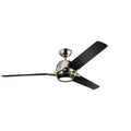 Kichler Lighting Zeus Collection 60 Inch Polished Nickel Led Ceiling Fan Polished Nickel