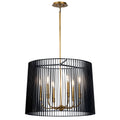 Kichler Linara 6 Light Black Chandelier