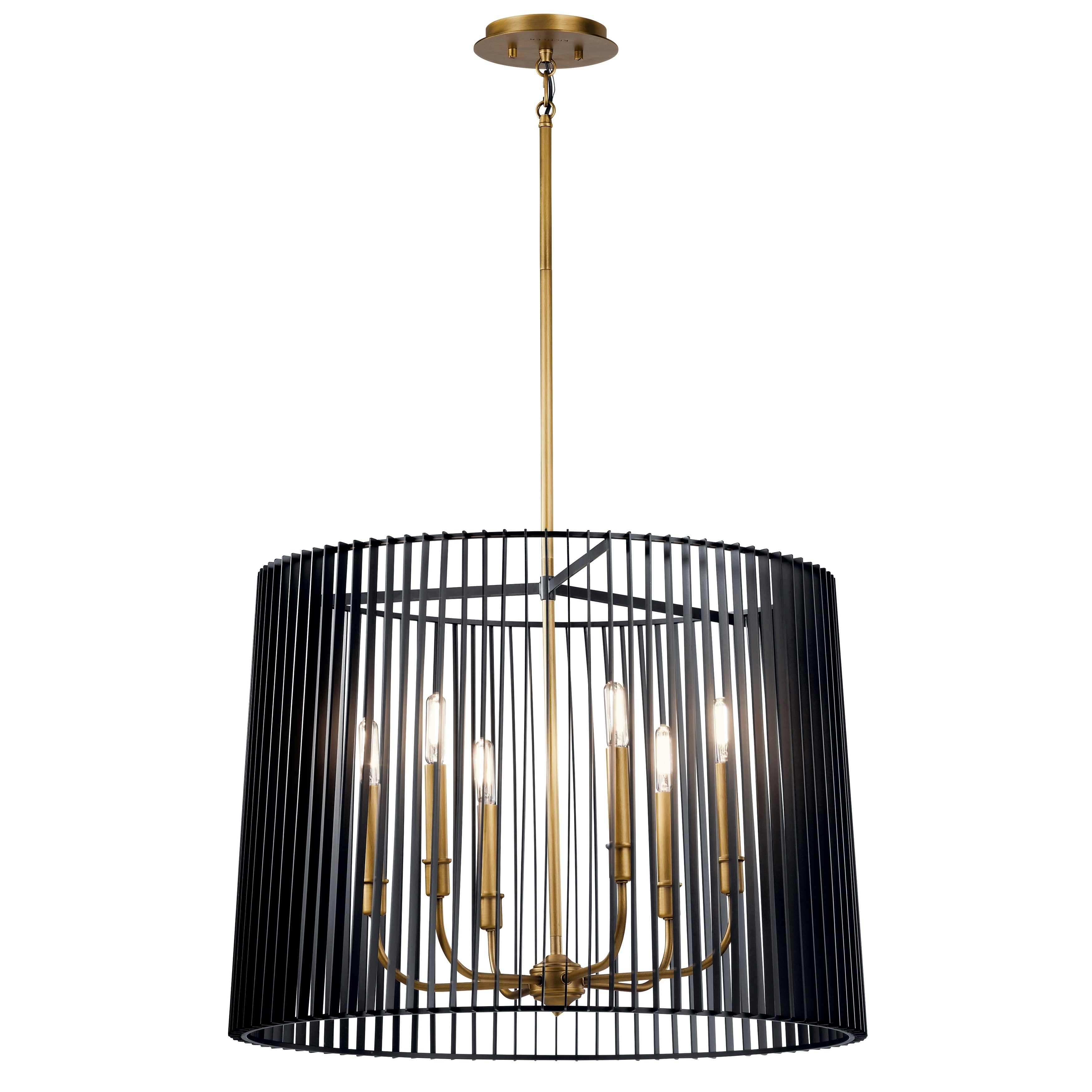 Kichler Linara 6 Light Black Chandelier