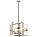 Kichler Peyton 5 Light White Washed Wood Chandelier