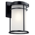 Kichler Toman 1 Light Black Outdoor Wall Sconce