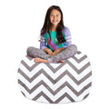 Kids Bean Bag Chair Cover Stuffed Animal Storage 38 Toy Organizer