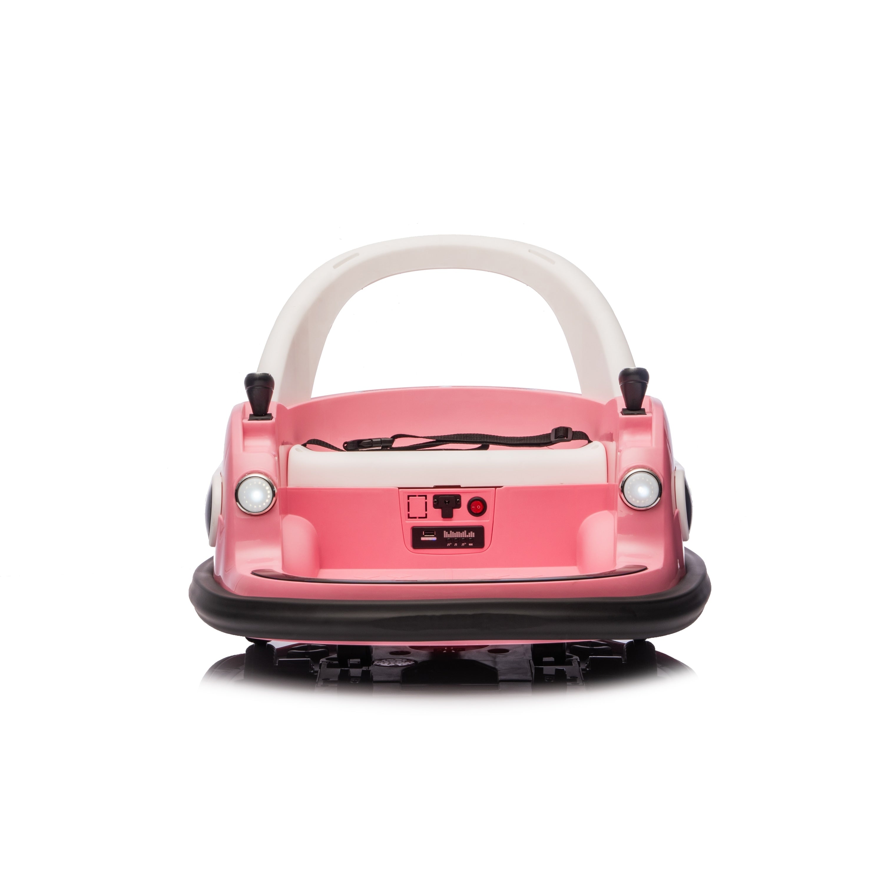 Kids Bumper Car Pink Ride On Bumper Car With Remote Control Battery Powered Electric Car With Led Lights