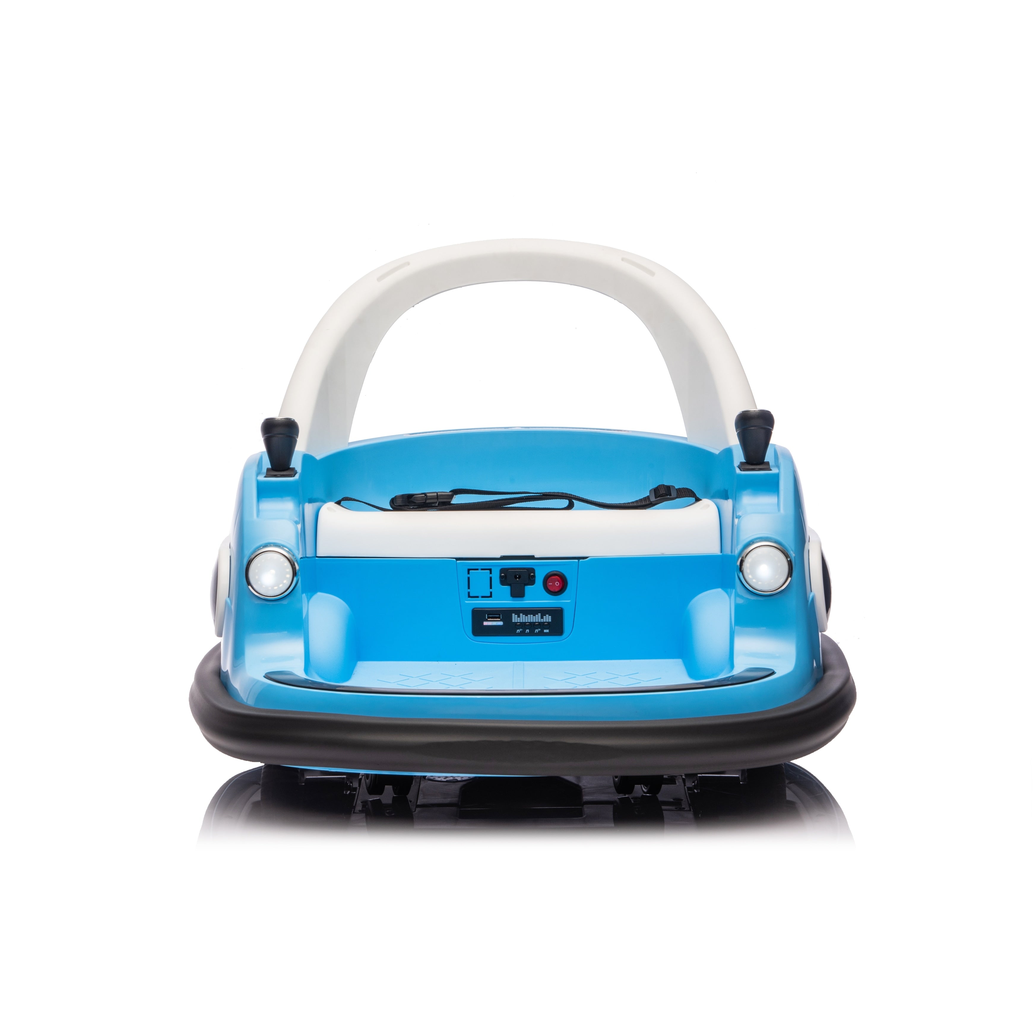 Kids Bumper Car Ride On Bumper Car With Remote Control Blue Battery Powered Electric Car With Led Lights