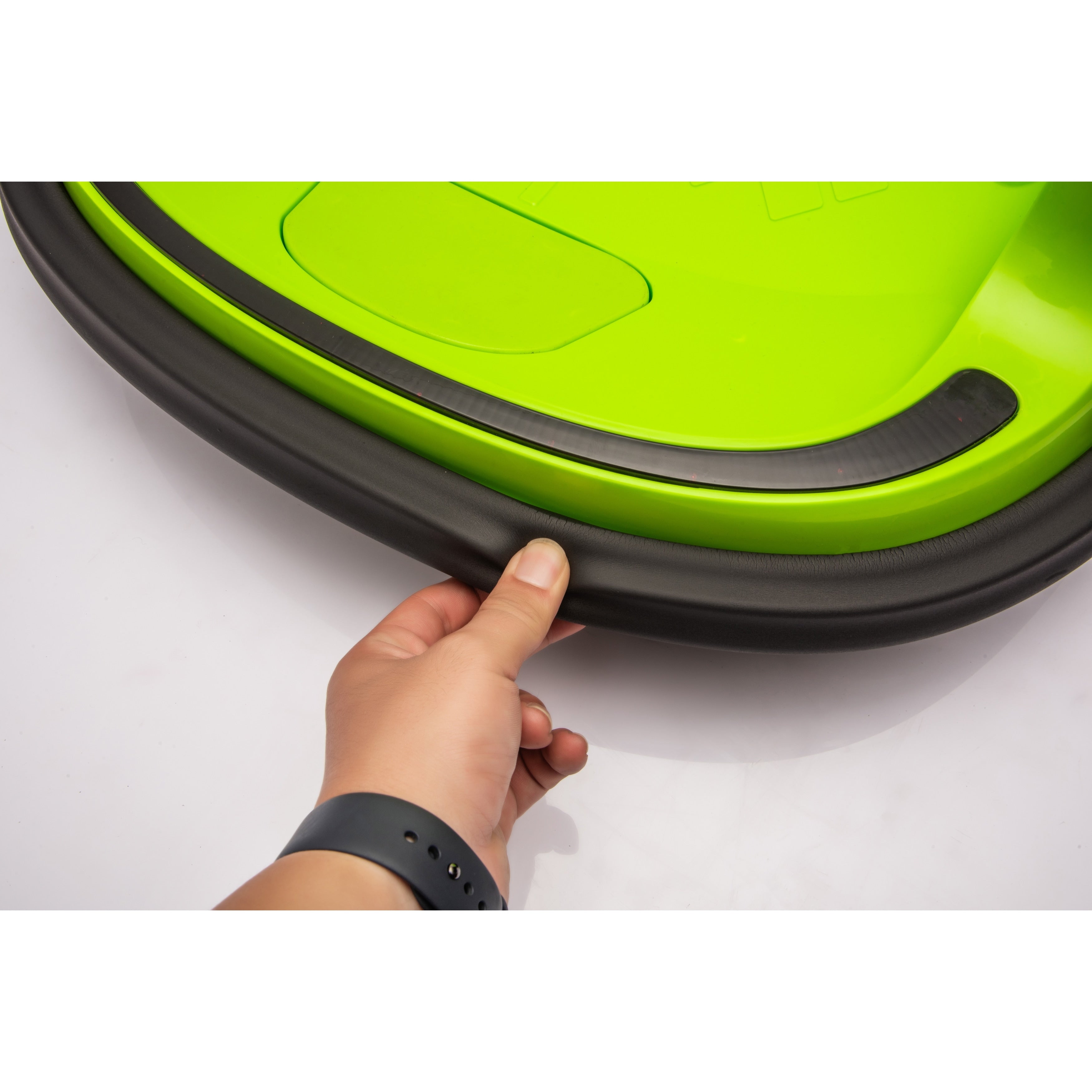 Kids Bumper Car Ride On Bumper Car With Remote Control Green Battery Powered Electric Car With Led Lights