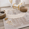 Alpine Kids Beige Cream Lion Rug