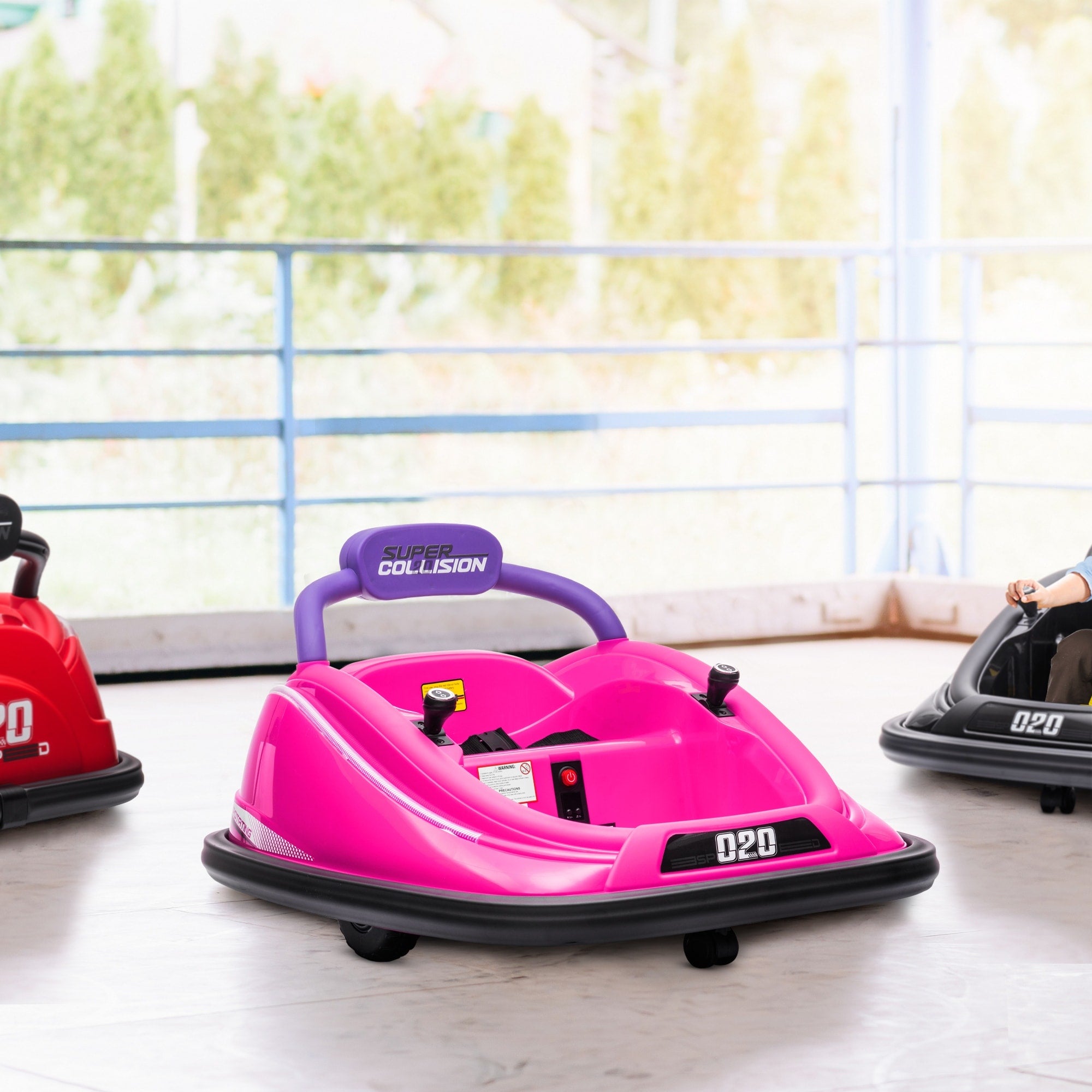 Kids Electric Bumper Car Ride On Bumper Car With 360 Rotation Ride On Car Electric Vehicle With Led Lights