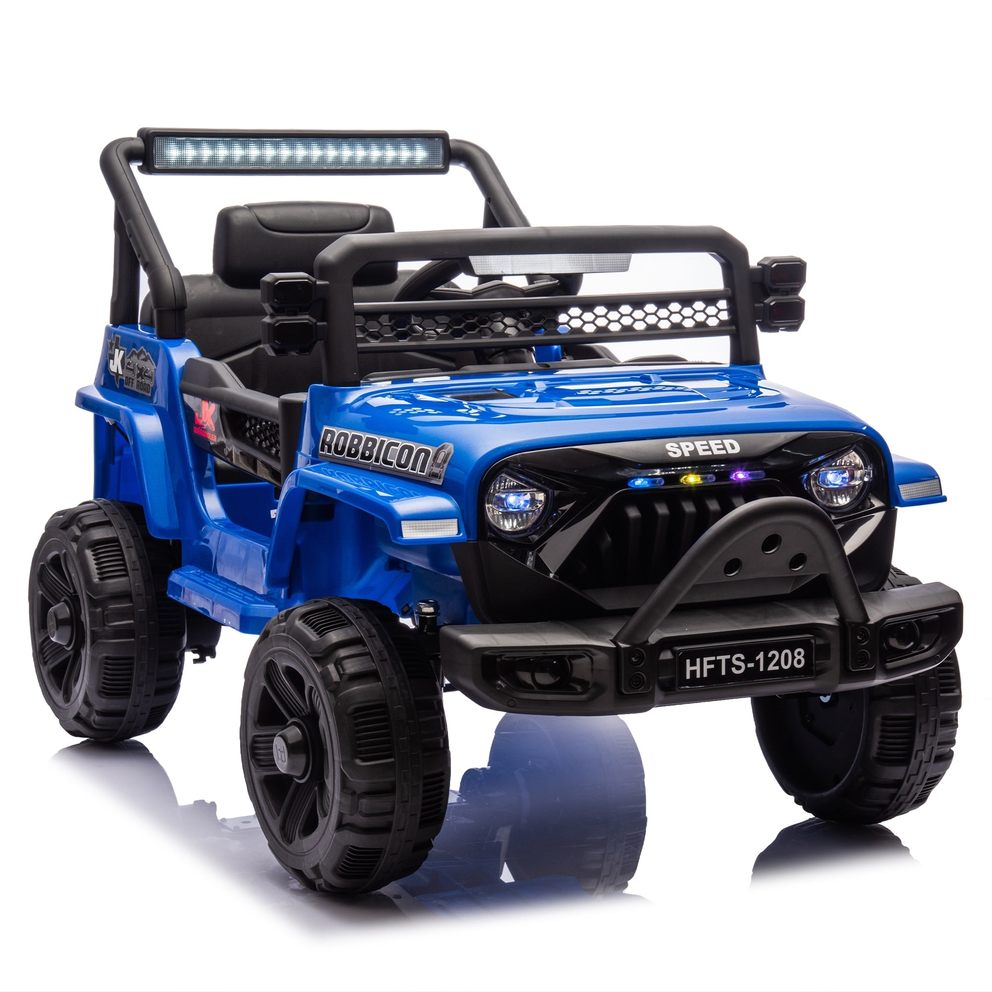 Kids Electric Car Blue Ride On Car Electric Vehicle Off Road Toy Car