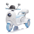 Kids Electric Car Ride On Car Blue 2 Seater Ride On Toy With Bluetooth Music