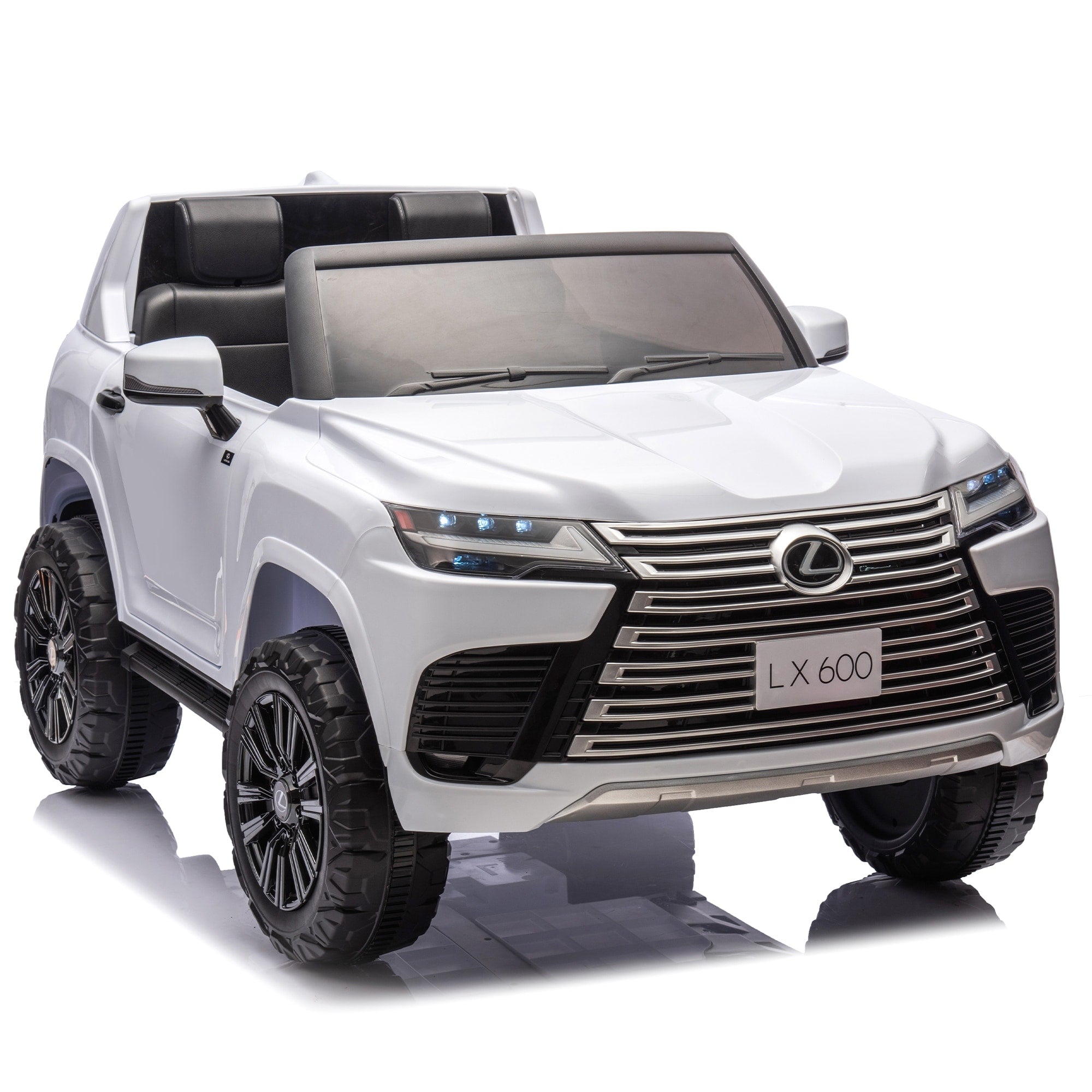 Kids Ride On Car Ride On Jeep Off Road Car White Battery Powered Electric Car