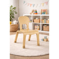 Kids Size Real Wood 10 Or 12 Seat Height Side Accent Stackable Wood Chair Rubber Floor Protectors