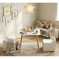 Kids Table And 2 Chair Set With Storage Bins 3 Piece Toddler Activity Play Table For Arts Crafts Reading Drawing