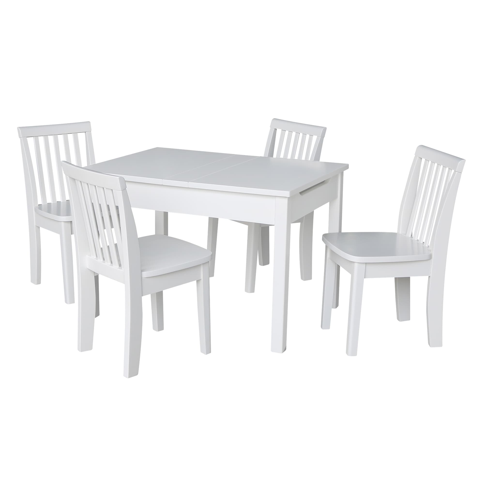 Kids Table With Lift Up Top And 4 Mission Juvenile Chairs 5 Piece Set