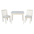 Kids Table With Two Mission Juvenile Chairs Unfinished Three Piece Set