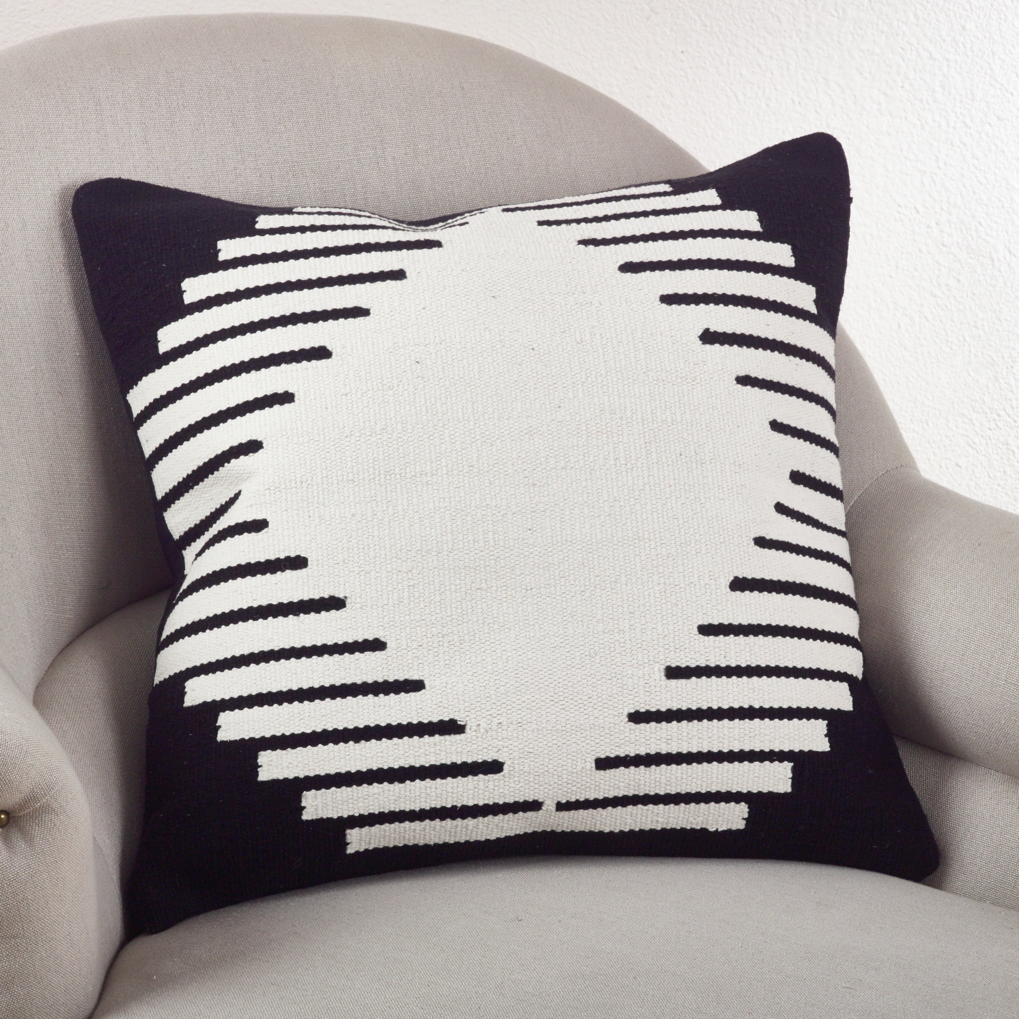 Kilim Geometric Design Down Filled Decorative Throw Pillow