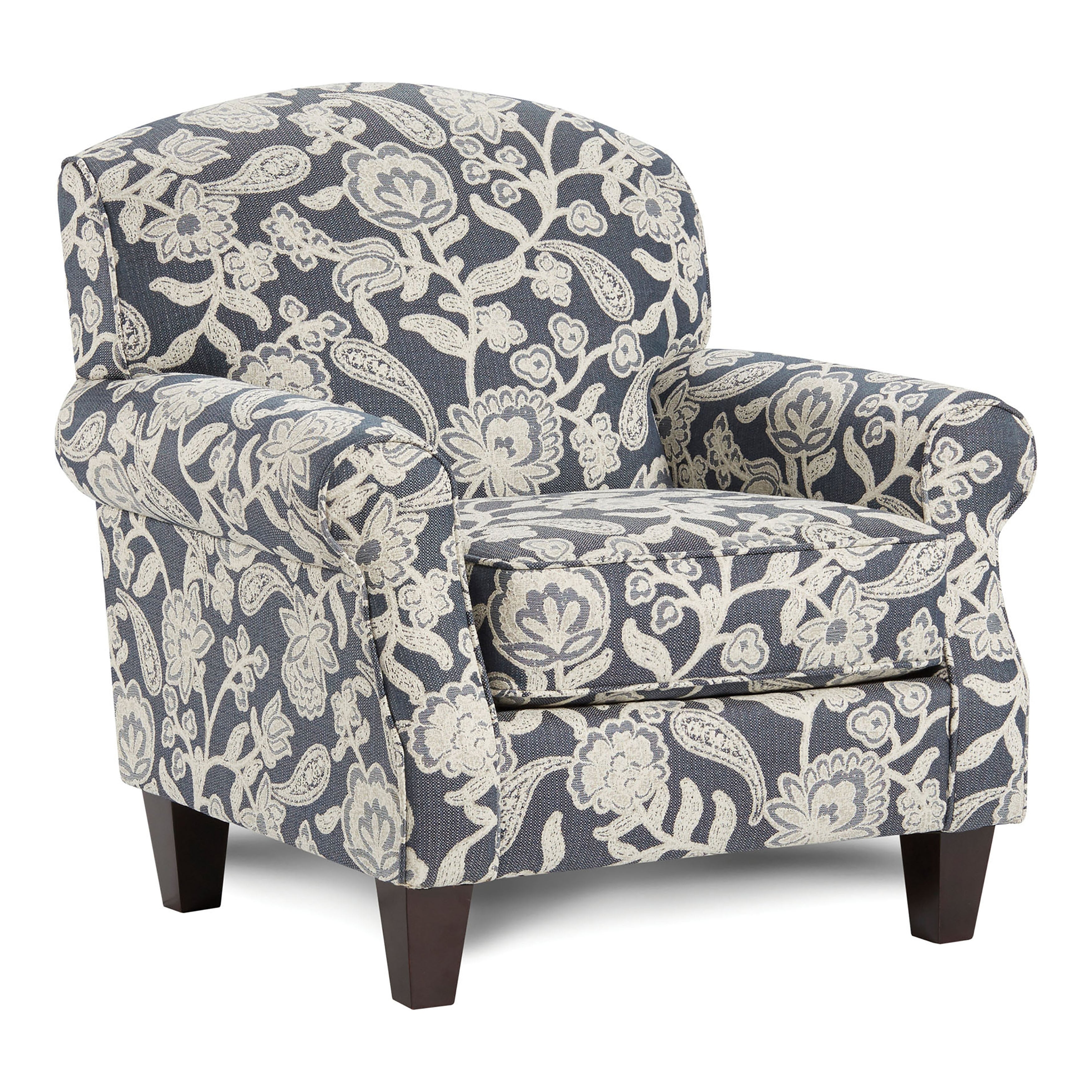 Furniture Of America Kilmettin Transitional Floral Pattern Armchair
