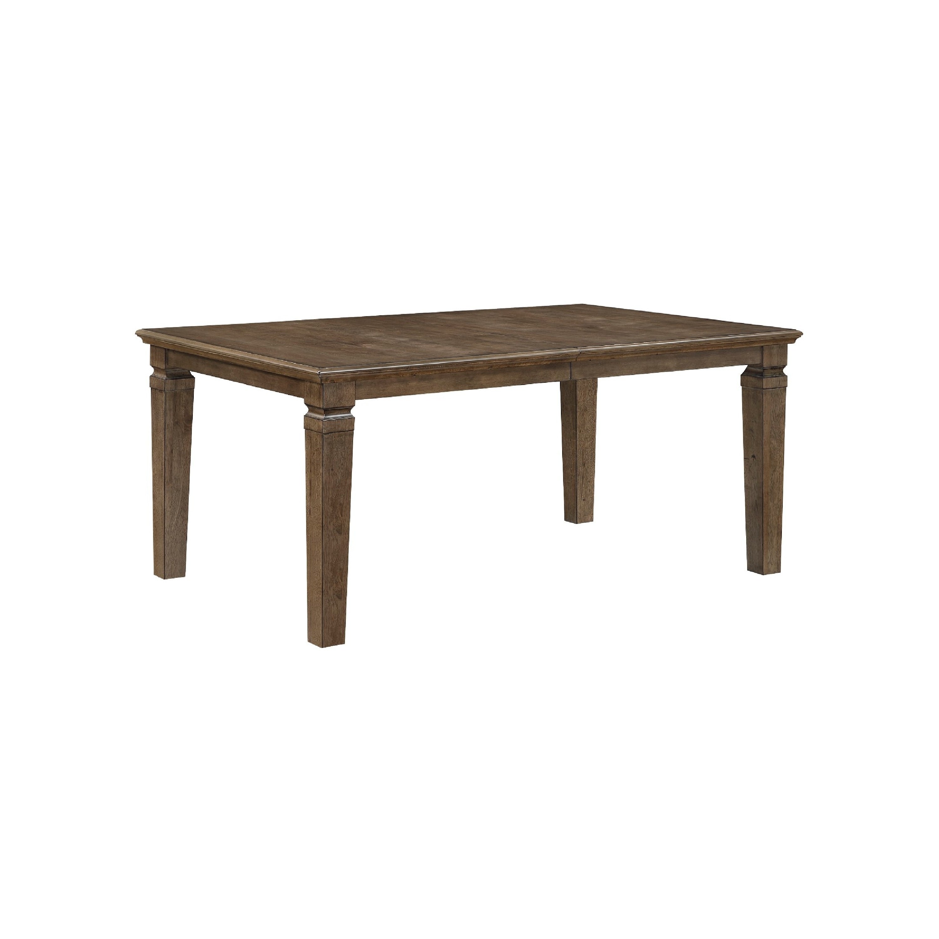 Kin Dining Table W Removable Leaf 66 84 Inch Top Light Brown Veneer