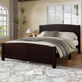 King Queen Full Size Platform Bed Solid Wood Bed Frame With Support Slats No Box Spring Needed Sturdy Structure