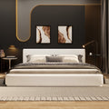 King Size Upholstered Bed With Padded Headboard For Ultimate Comfort And Support