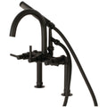 Kingston Brass Ae810.Dl Concord Deck Mounted Clawfoot Tub Filler With Built In Diverter