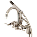 Kingston Brass Ae815.Dl Concord Wall Mounted Clawfoot Tub Filler With Built In Diverter
