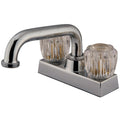 Kingston Brass Kf460 Centerset Laundry Faucet With Acrylic Knob Handles Polished Chrome