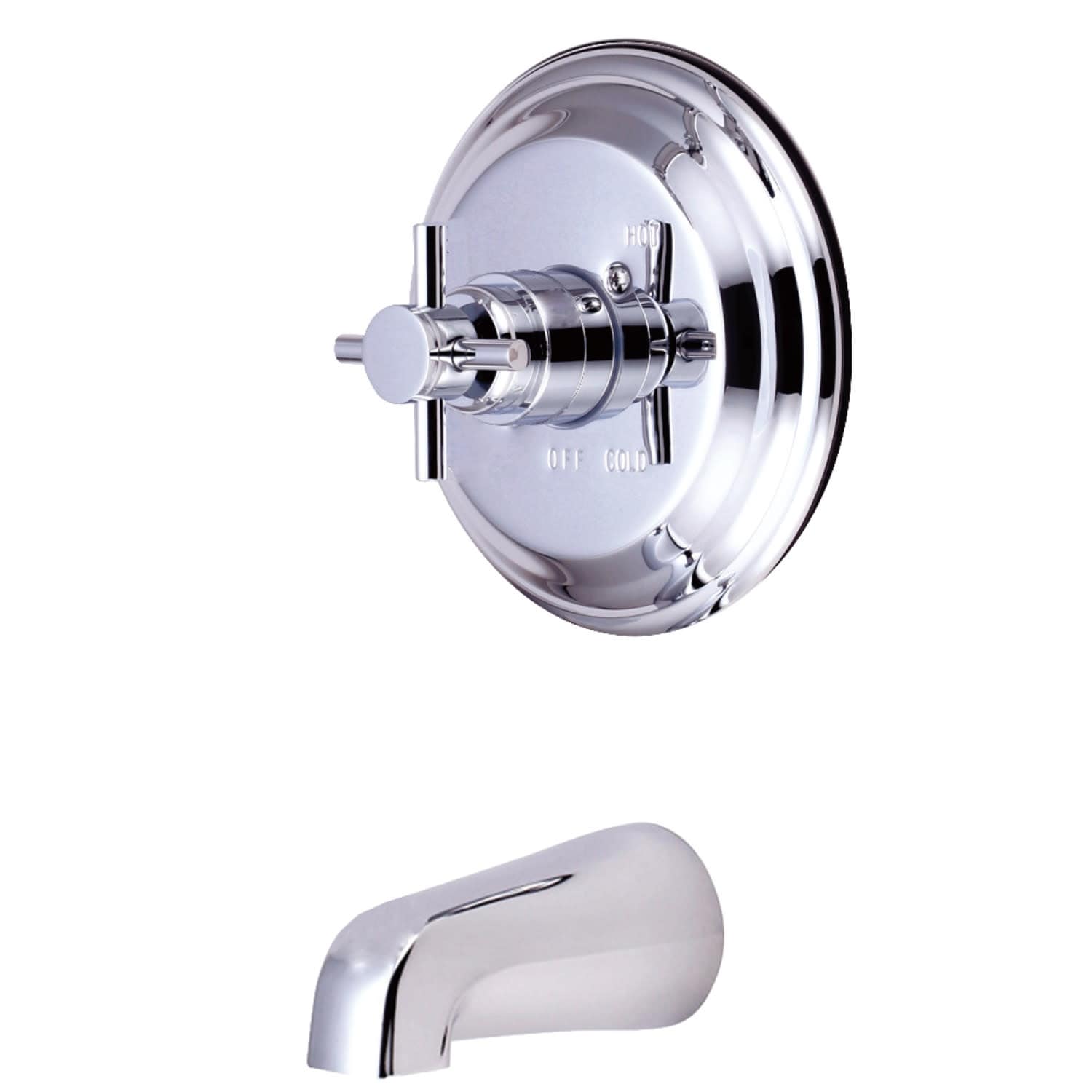 Kingston Brass Kb263.Dxto Concord Wall Mounted Bathtub Faucet With Metal Cross H