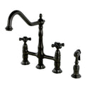 Kingston Brass Ks127.Pkxbs Duchess 1.8 Gpm Bridge Kitchen Faucet