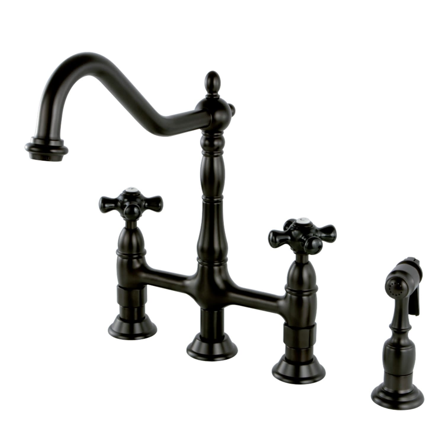 Kingston Brass Ks127.Pkxbs Duchess 1.8 Gpm Bridge Kitchen Faucet