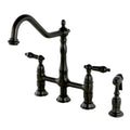 Kingston Brass Ks127.Pklbs Duchess 1.8 Gpm Bridge Kitchen Faucet