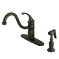 Kingston Brass Kb157.Glbs Georgian 1.8 Gpm Centerset Kitchen Faucet