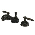 Kingston Brass Ks116.Tl Heritage 1.2 Gpm Deck Mounted Bathroom Faucet With Lever Handles Pop Up Assembly Included