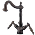 Kingston Brass Ks143.Tl Heritage 1.2 Gpm Single Hole Deck Mounted Bathroom Faucet Pop Up Assembly Included