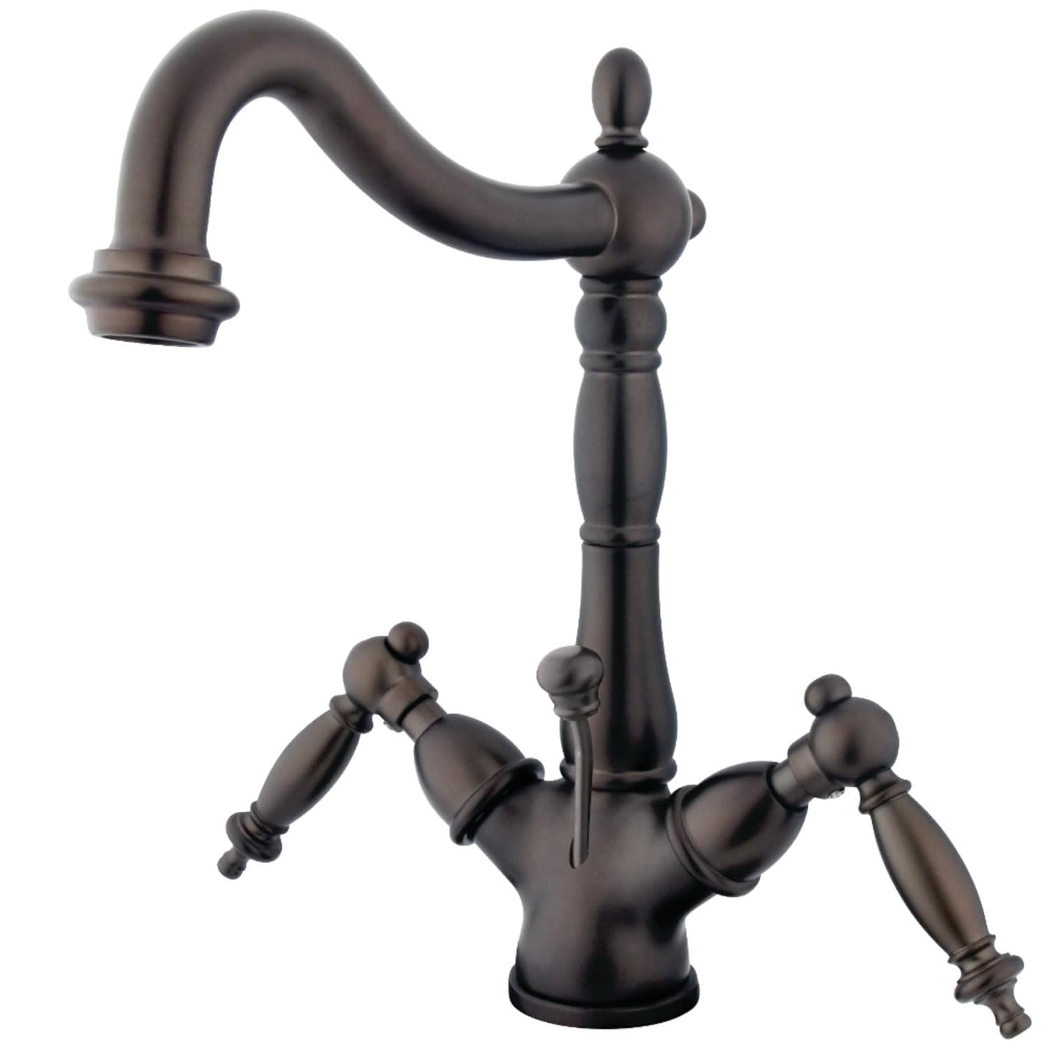 Kingston Brass Ks143.Tl Heritage 1.2 Gpm Single Hole Deck Mounted Bathroom Faucet Pop Up Assembly Included