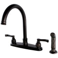 Kingston Brass Fb779.Flsp Royale 1.8 Gpm Centerset Kitchen Faucet