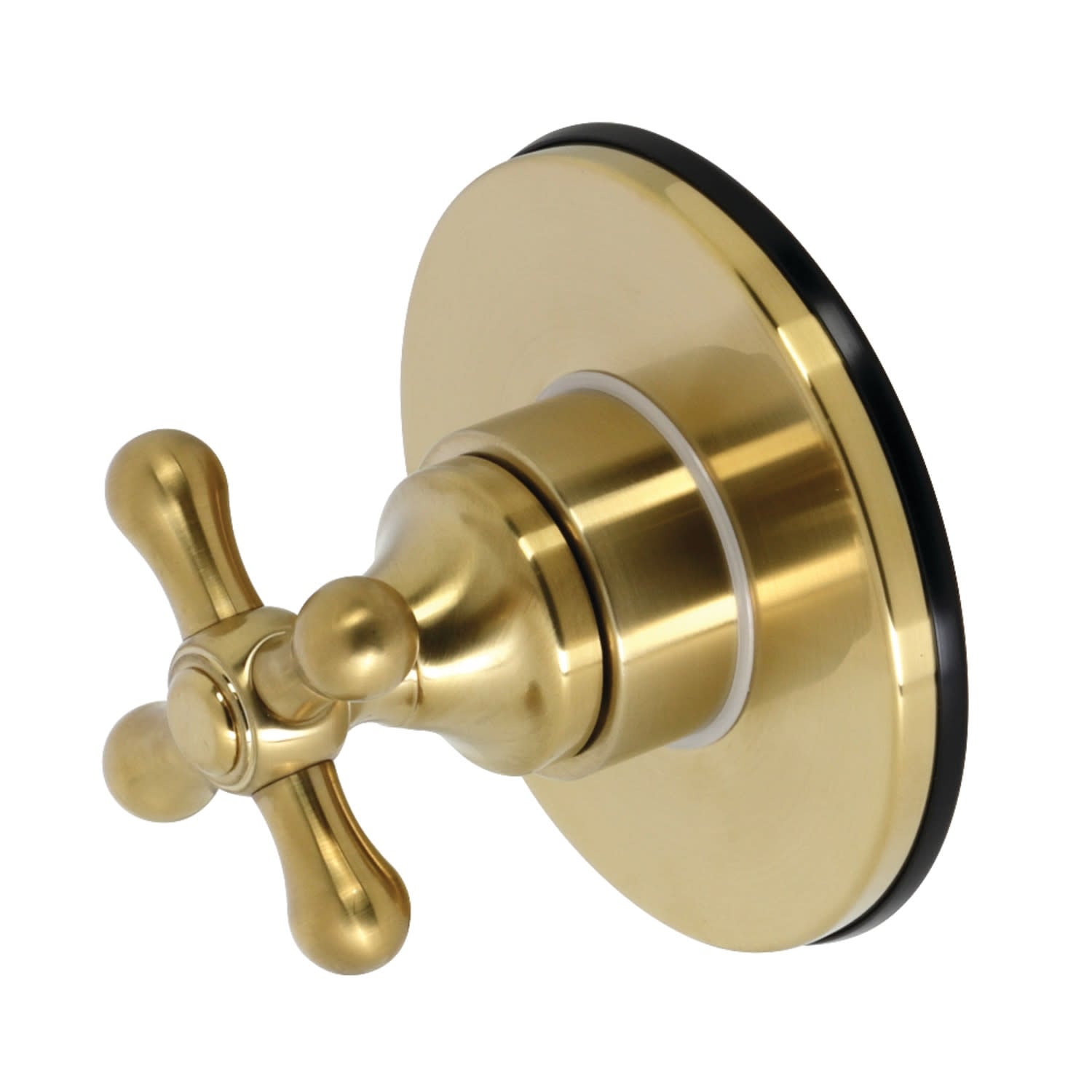 Kingston Brass Ks303.Ax Single Cross Handle 3 Function Diverter Valve Trim Matte Black