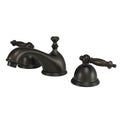 Kingston Brass Ks396.Tl Templeton 1.2 Gpm Widespread Bathroom Faucet With Pop Up Drain Assembly And Metal Handles