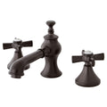 Vintage Moderno Cross Widespread Bathroom Faucet