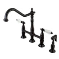 Kingston Brass Ks127.Wllbs Wilshire 1.8 Gpm Bridge Kitchen Faucet