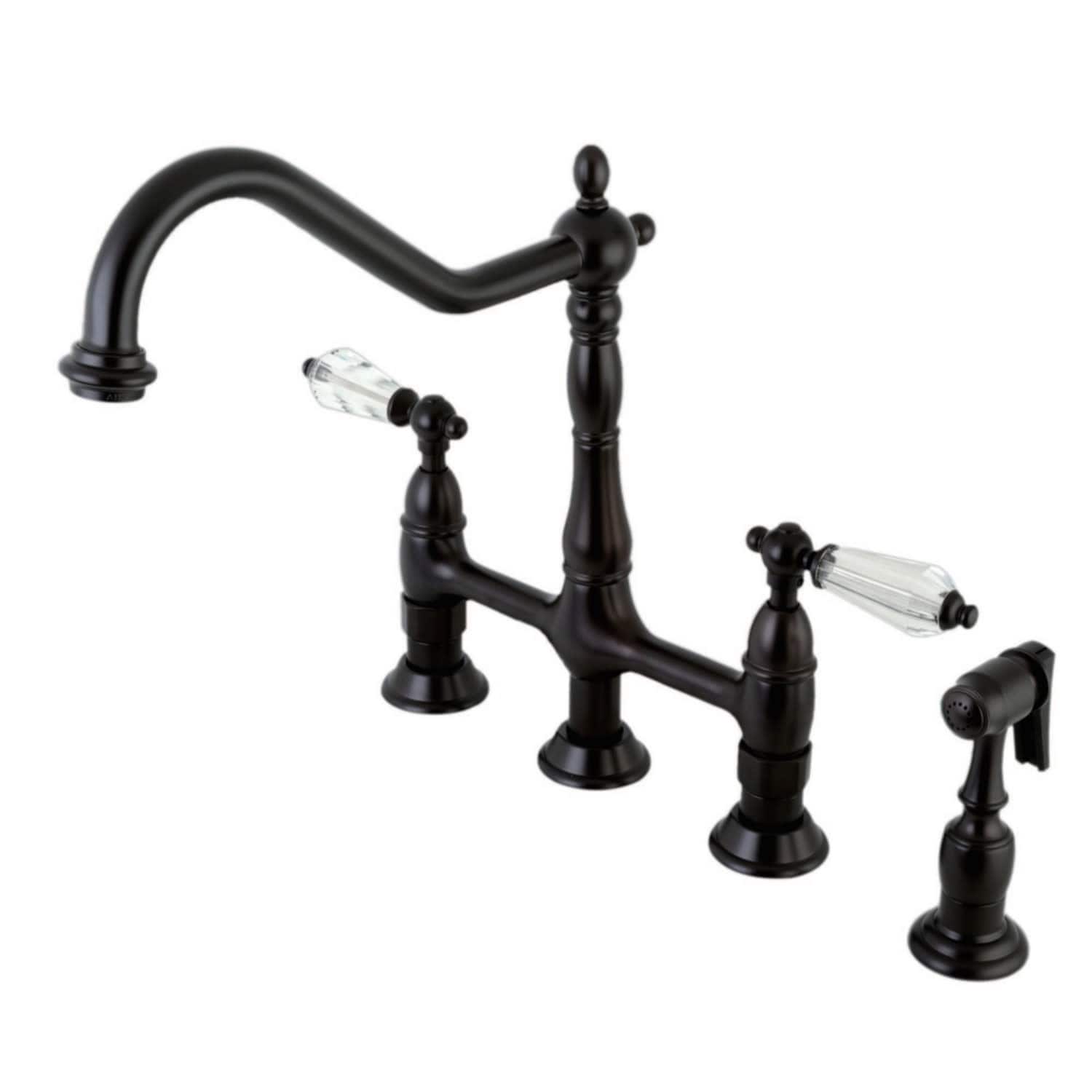 Kingston Brass Ks127.Wllbs Wilshire 1.8 Gpm Bridge Kitchen Faucet