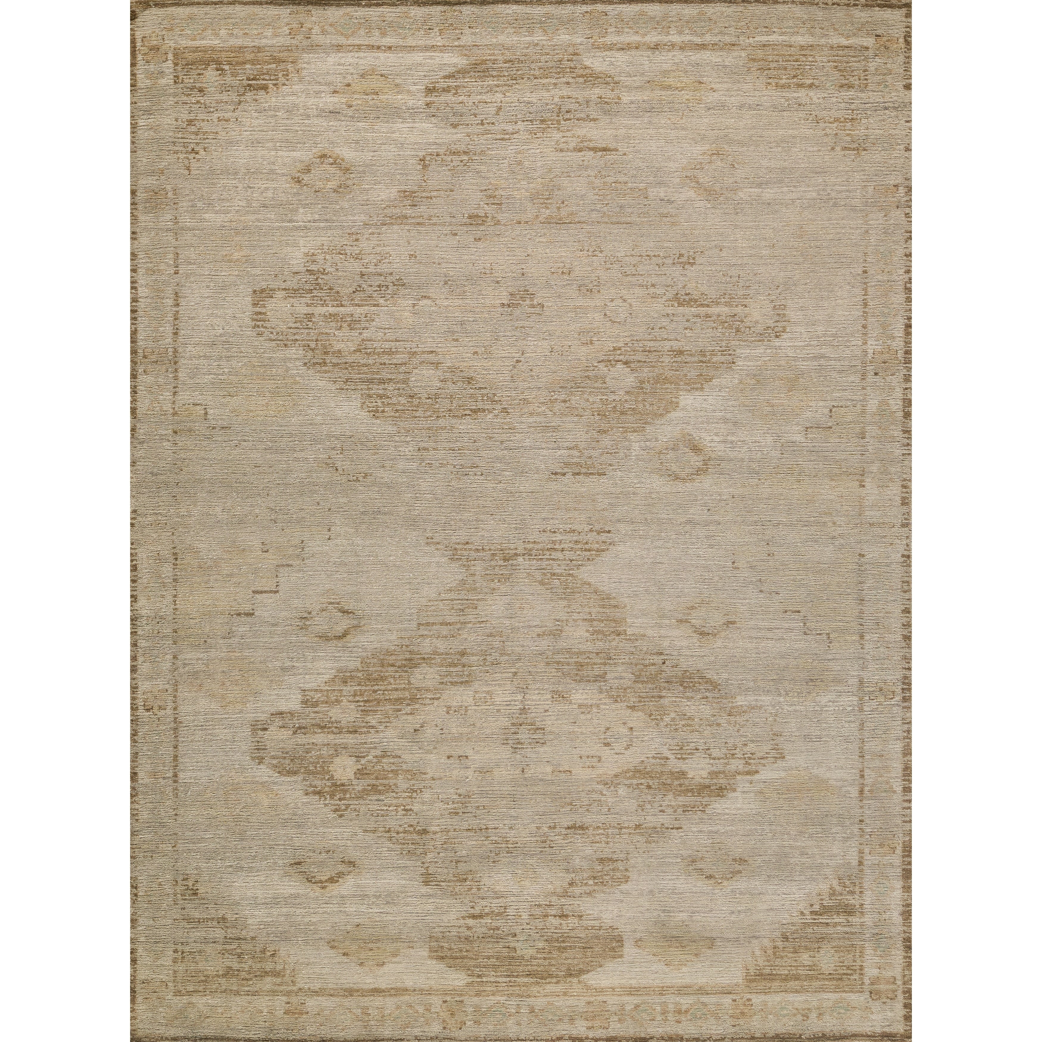 Kingston Hand Knotted Wool Tan Beige Area Rug