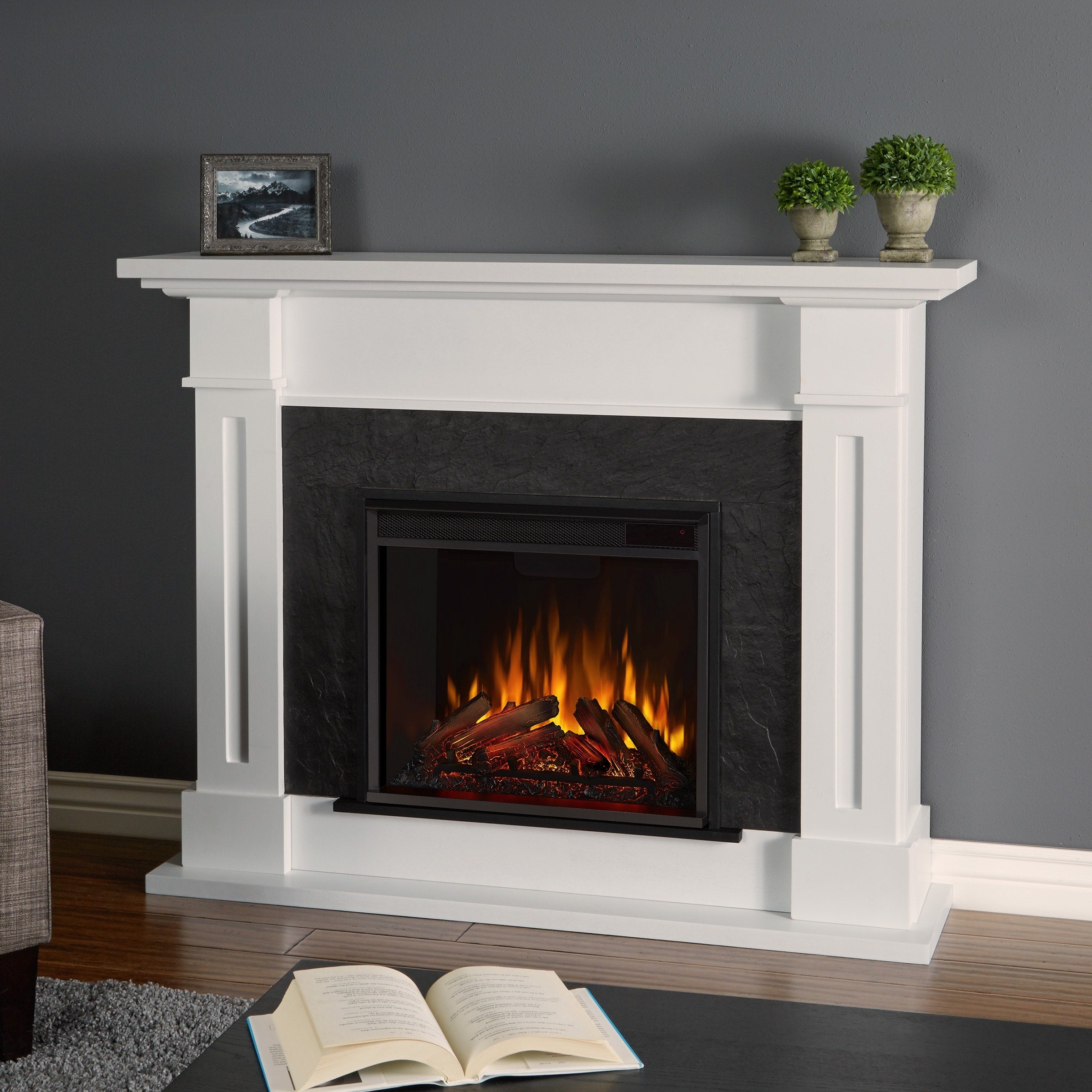 Kipling Electric Fireplace White By Real Flame