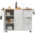 Kitchen Island With Storage Cabinet And Drop Leaf Rolling Kitchen Table Mobile Carts With Spice Rack