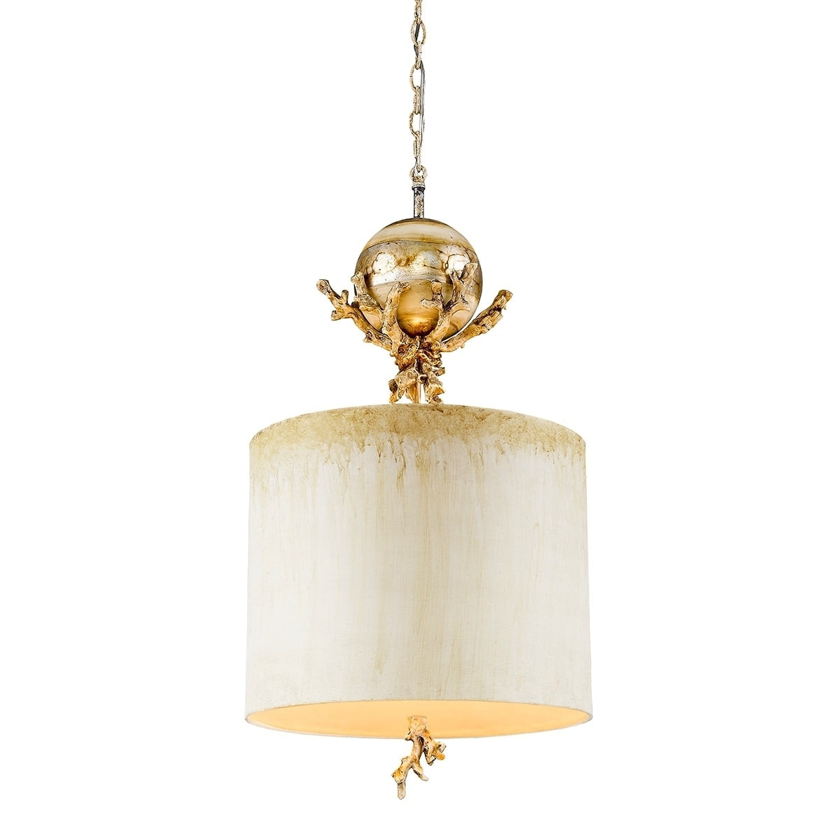 Kitchen Pendant Drum Shade Ivory Gold Silver By Lucas Mckearn N A