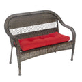 Patio Outdoor Indoor Red Bench Cushion 43 X 19 X 3