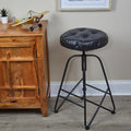 Gripper Non Slip 14 X 14 Faux Leather Tufted Barstool Cushions Set Of 2