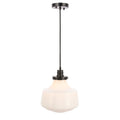 Ivy Terrace Klyli 11 Inch Single Light Frosted Glass Pendant