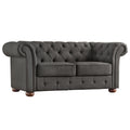 Knightsbridge Tufted Scroll Arm Chesterfield Loveseat By Inspire Q Artisan