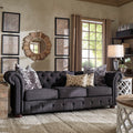 Knightsbridge Tufted Scroll Arm Chesterfield Sofa By Inspire Q Artisan 29 H X 91.25 W X 37.75 D
