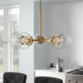 Knoll 5 Light Chandelier Brushed